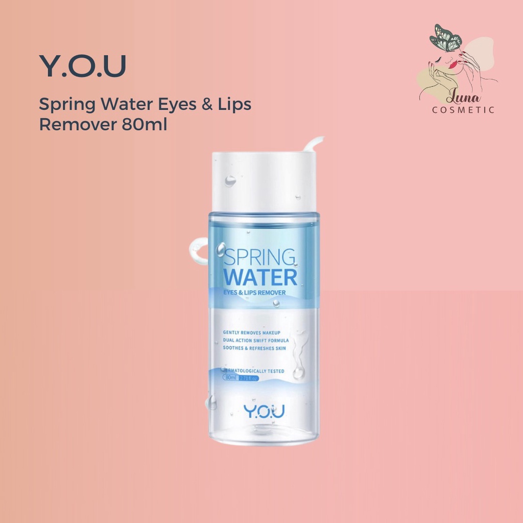 YOU Spring Water Eyes &amp; Lips Remover 80ml / Makeup Remover Y.O.U