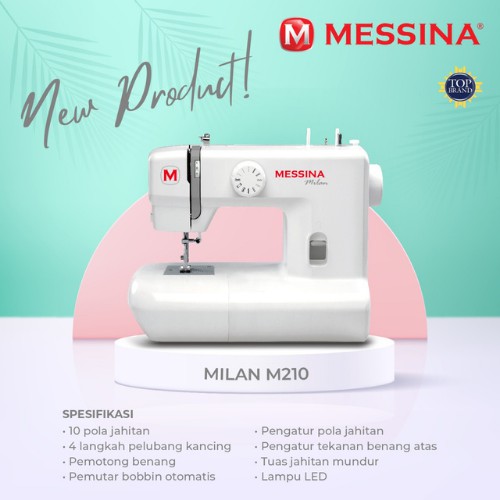 [Messina] Mesin Jahit Portable Merk Messina Milan M210