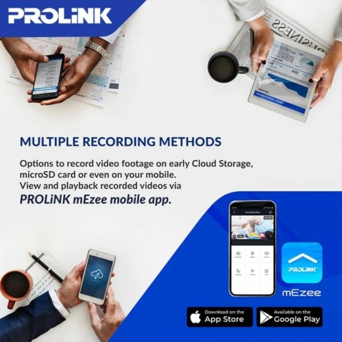 PROliNK IP CAM PIC3003WP Full HD 1080P Smart WiFi Pan / Tilt