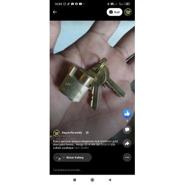 Kunci gembok telephone lawas jadul, Lock Golddoor