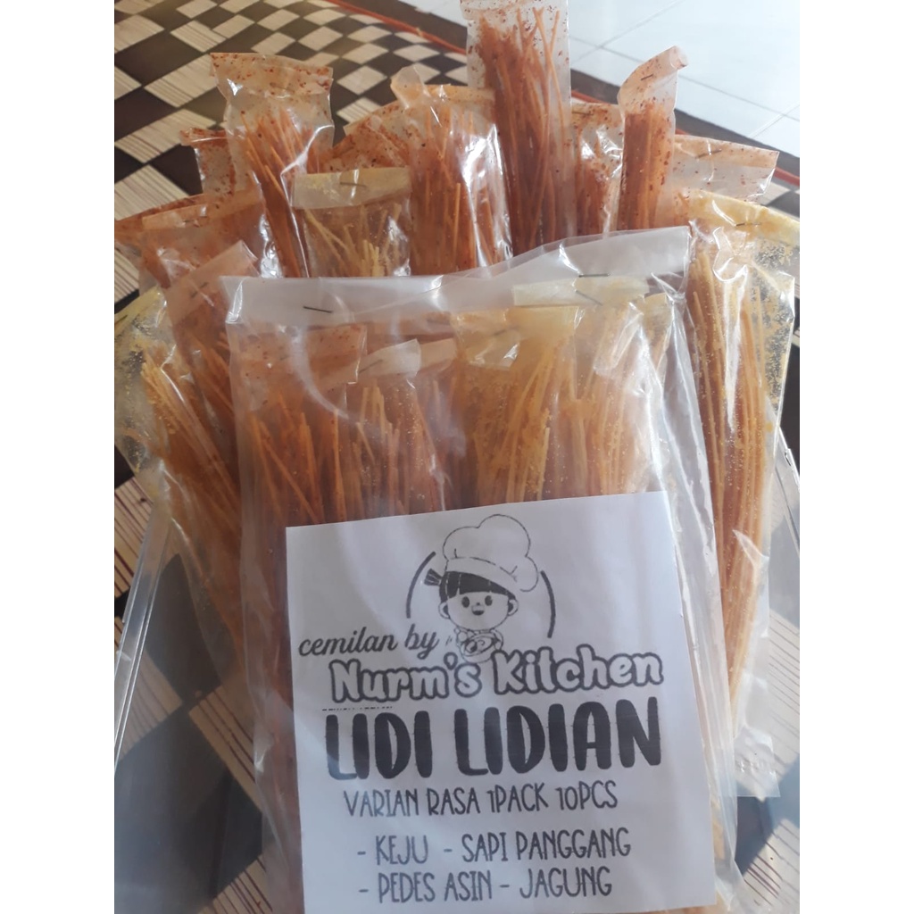 

LIDI LIDIAN GANDUM 1 PACK ISI 10 PCS (VARIAN RASA) /( BITING - BITINGAN ) - CEMILAN BY NURM'S KITCHEN