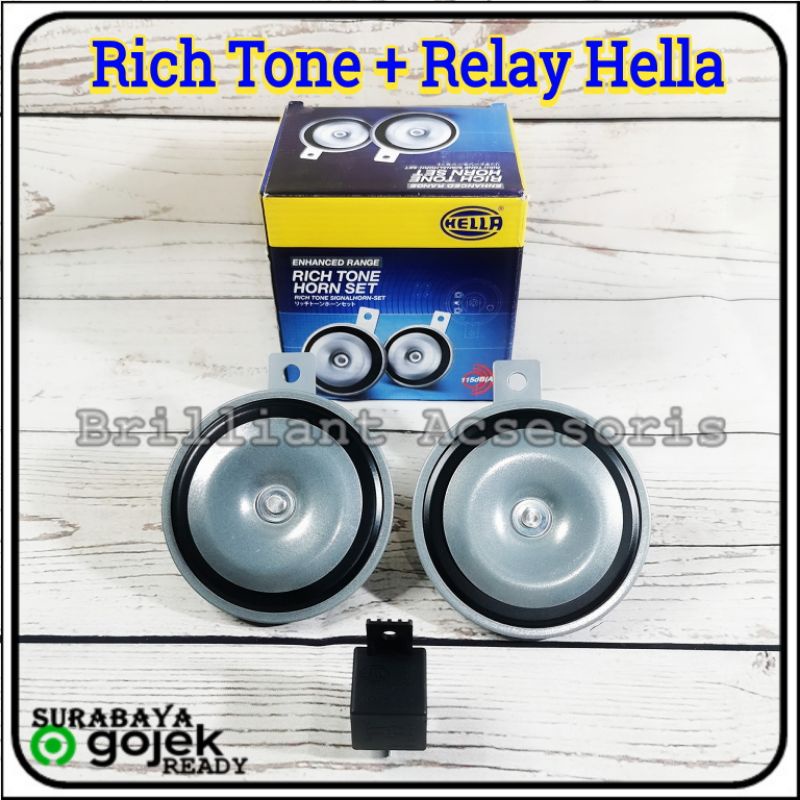 Klakson Dobel Disk - HELLA RICH TONE 12V