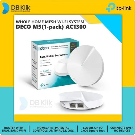 &quot;TP-Link DECO M5 AC1300 Whole Home Mesh Wi-Fi System (1-Pack) - DECO M5&quot;