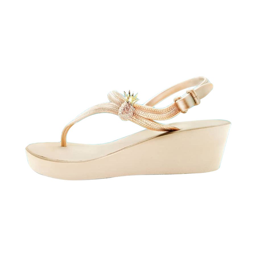 Popits COCO Wedges 5cm Sand Gold Sandal Wanita Original