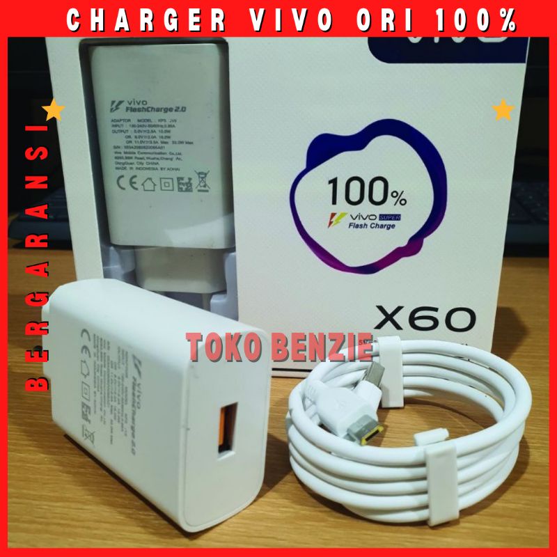 Charger Vivo ori 100% /Vivo Y12s Y15 Y19 Y50 V15 V20/Casan vivo fast charging 4A