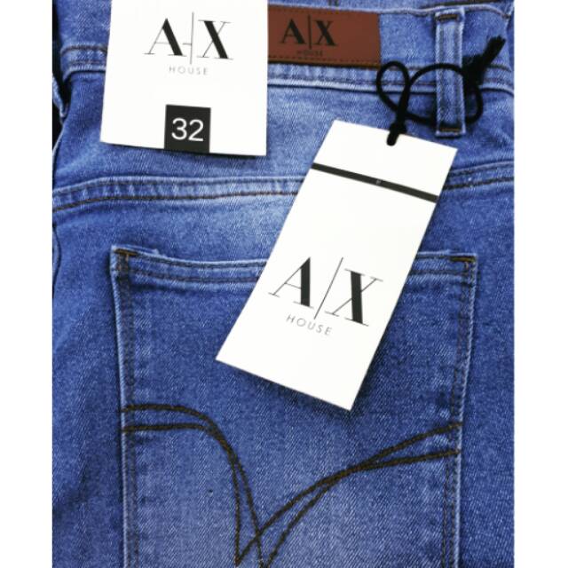 Celana Panjang Jeans Armani AIX cowok pria 28 - 34