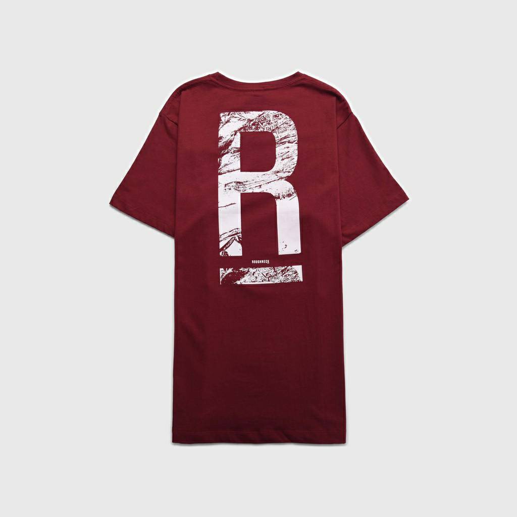 Baju Kaos Distro Pria Roughneck T403 Maroon Scratch | Baju Roughneck | Baju Kaos Roughneck | T-Shirt Roughneck