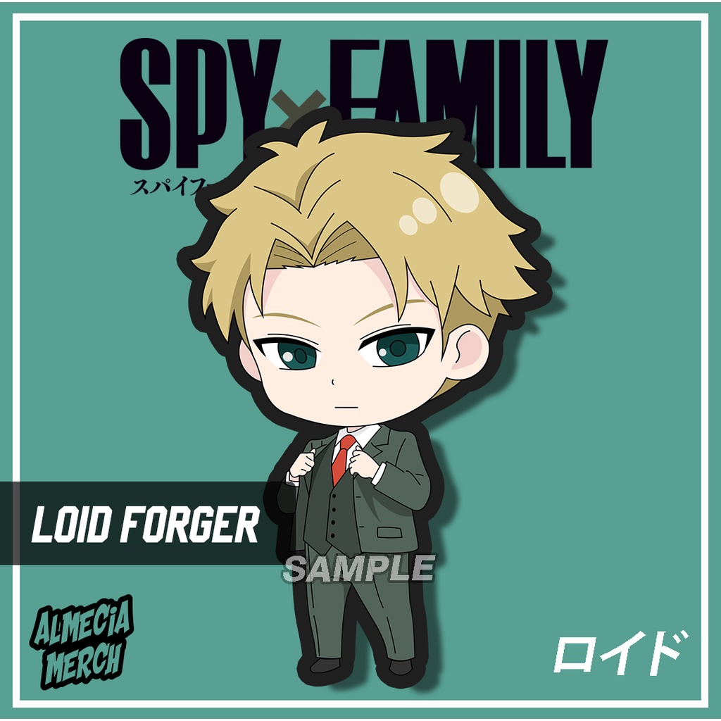 Gantungan Kunci Loid Forger Spy X Family / Keychain Anime Spyxfamily Loid Forger