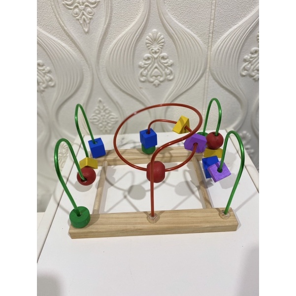Wooden Wire game / mainan edukasi wire game