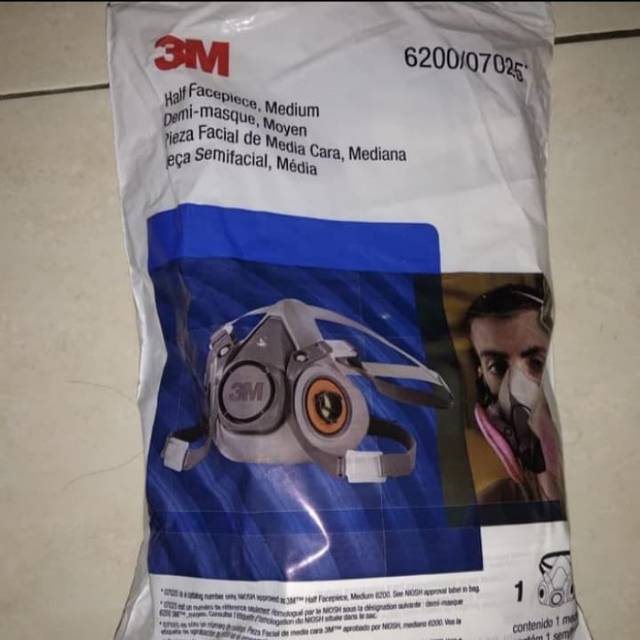 Masker Half Facefiece 3M 6200 &amp; 6300 Original