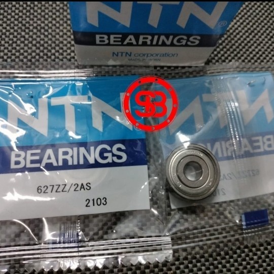 LAHER 627 ZZ / 627-2Z NTN ORIGINAL MINIATUAR BALL BEARING / MICRO