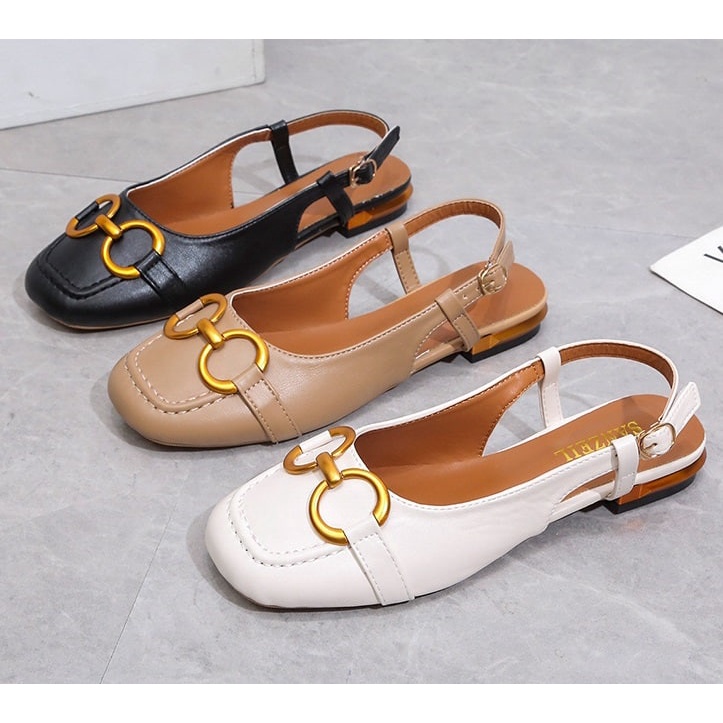 RYX - Strapless Chains Sepatu Loafer Wanita Fashion Casual - Ori Import