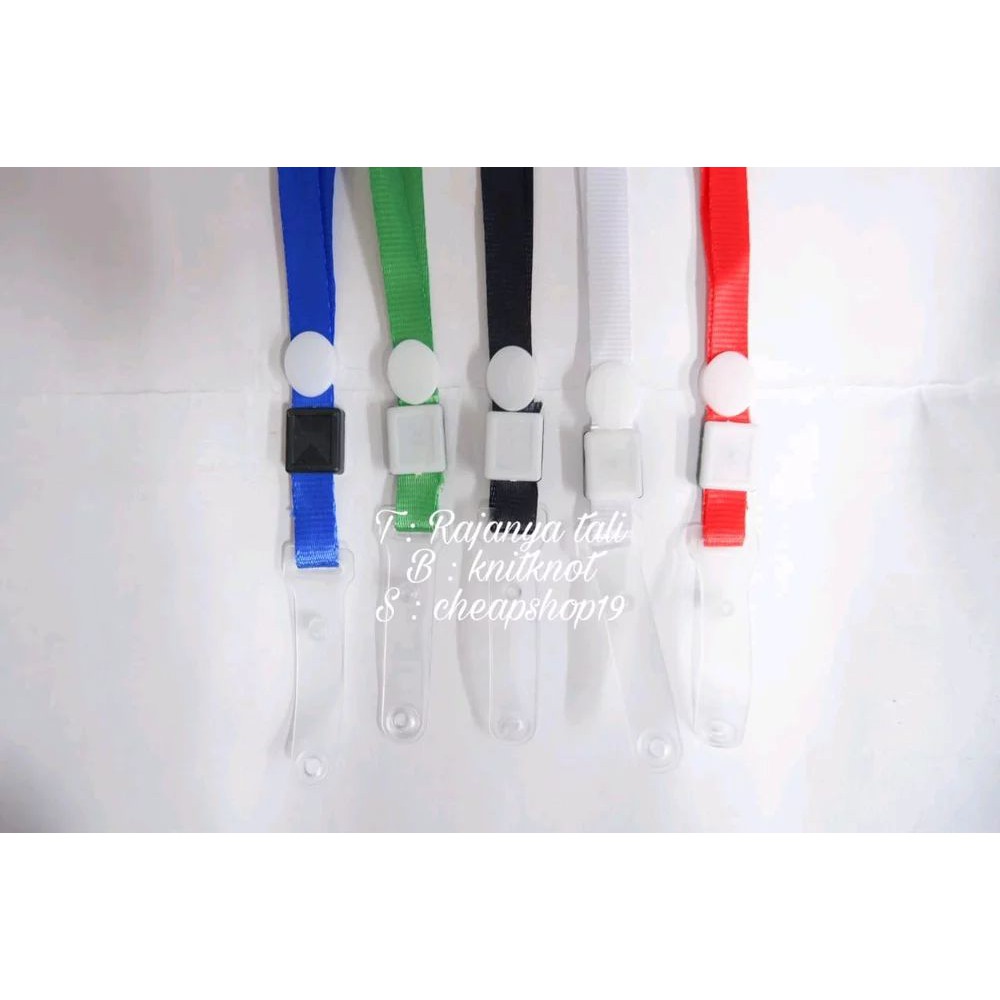 

Termurah tali lanyard name tag id card set dengan plastik ujung lipat Terlaris