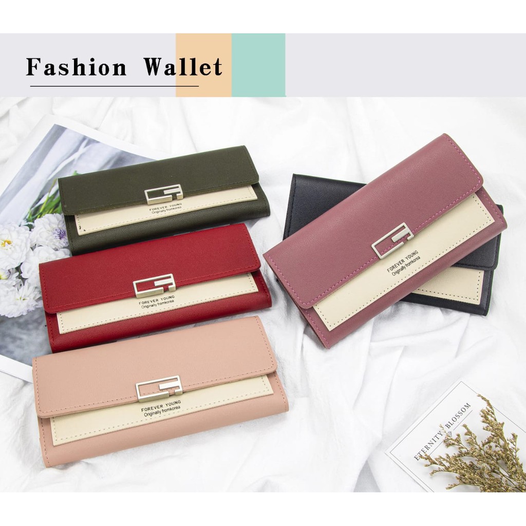 Dompet Korea Fashion Wanita KC197 Dompet wanita Panjang dompet import real pic dompet cantik A13