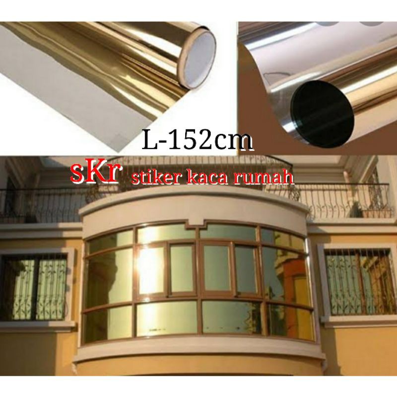 stiker kaca/kaca film/one way gold