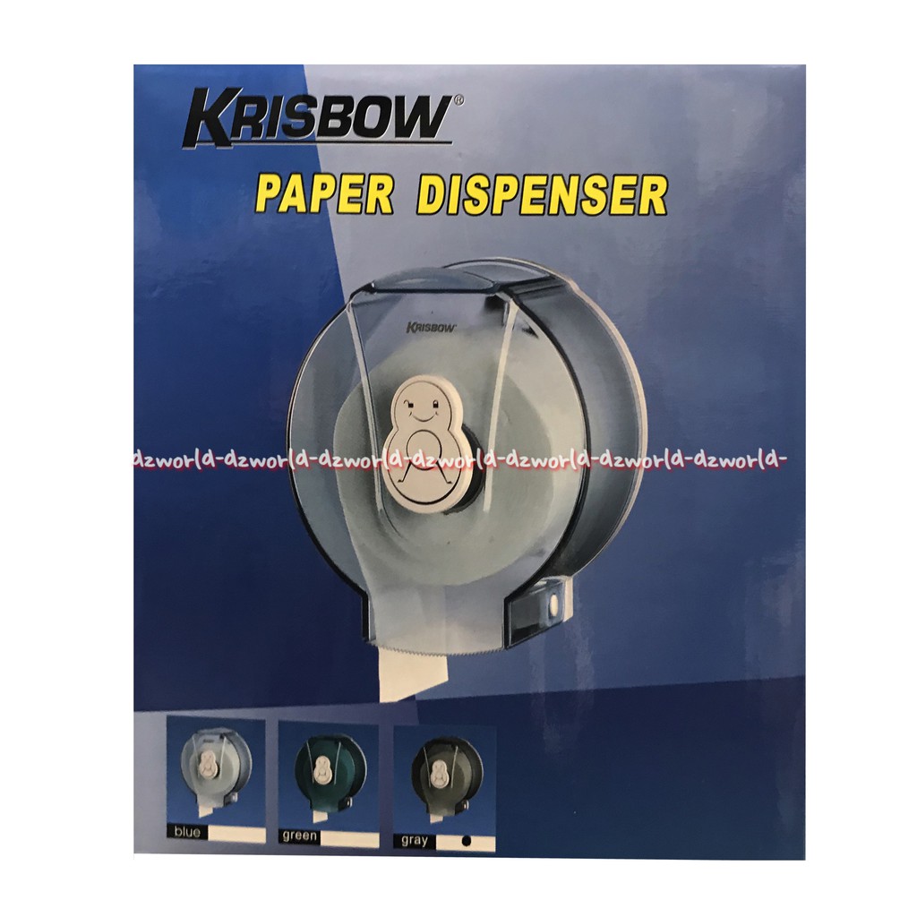 Krisbow Paper Dispenser Tempat Alat Roll Tissue Kecil Tempat Tisu Roll Tisue Gulung Papper