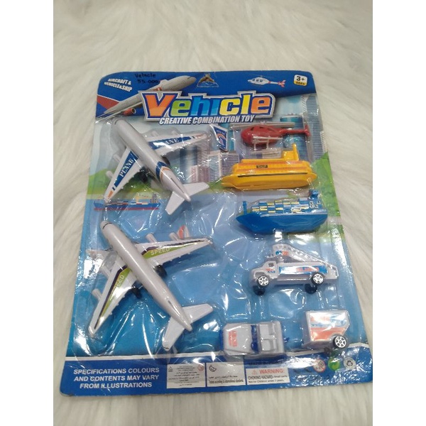 Mainan anak pesawat dan alat bandara