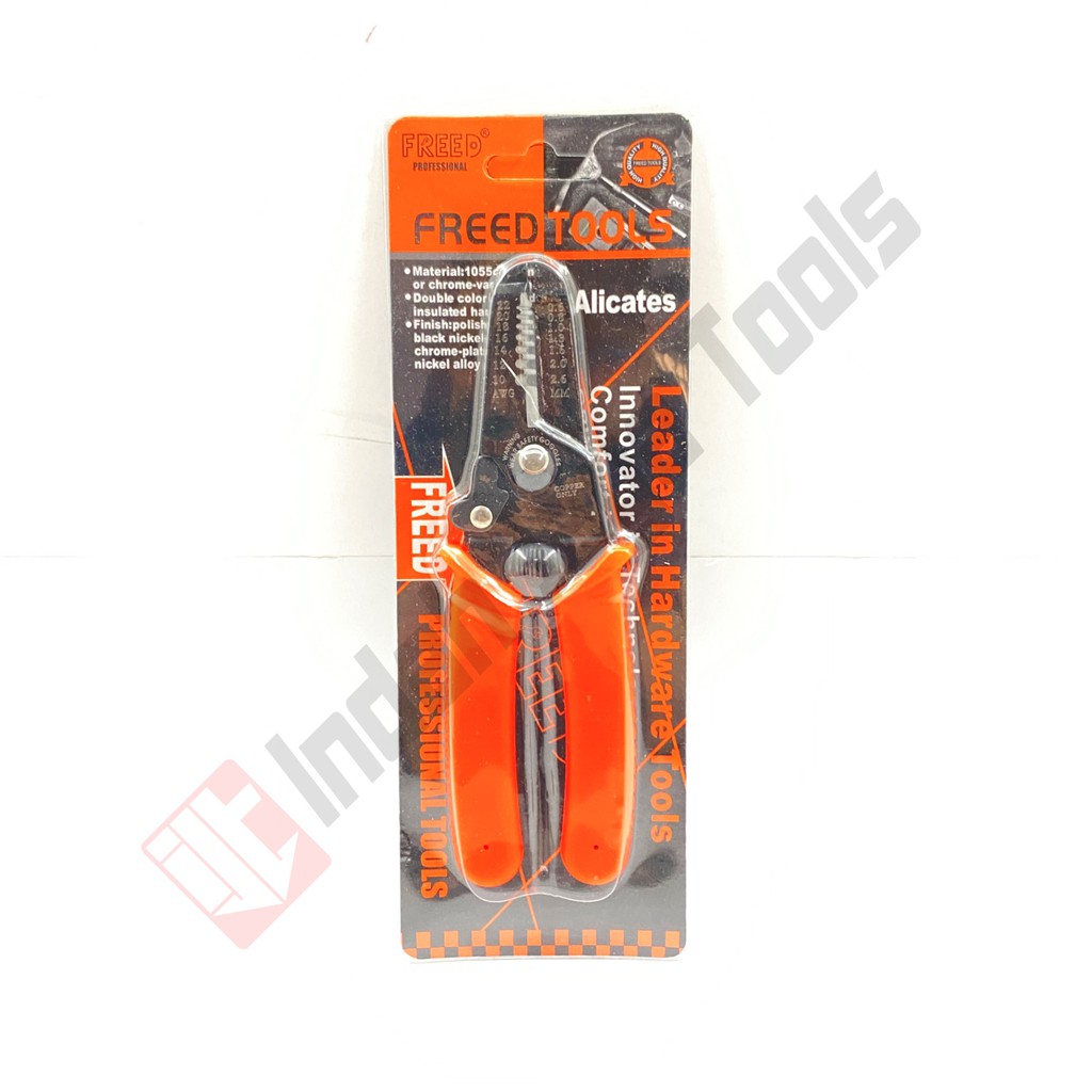 FREED TOOLS Wire Stripper Tang Kupas Kabel Crimping Skun Multifungsi