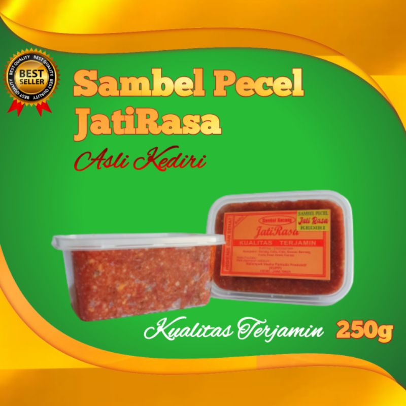 

BUMBU SAMBEL PECEL KEDIRI ASLI PEDAS SEDANG JATIRASA - SAMBAL PECEL TB 250G