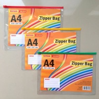 ZIPPER BAG A4 KENNKO / MAP DOKUMEN PLASTIK PVC/KENNKO Zipper Bag A4 / Map Dokumen Plastik PVC