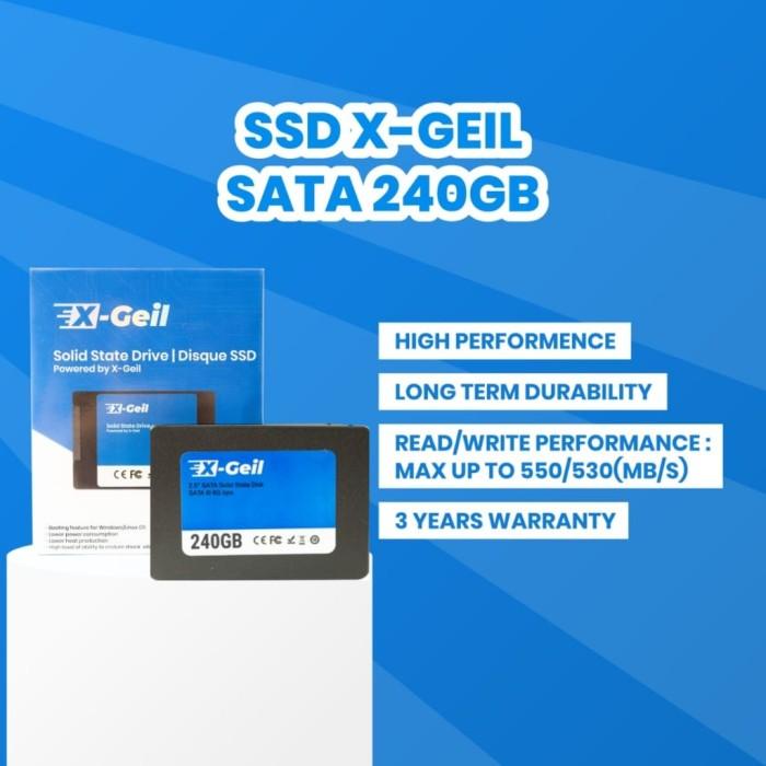 Ssd | X-Geil Ssd 240Gb Sata Iii Garansi 3 Tahun