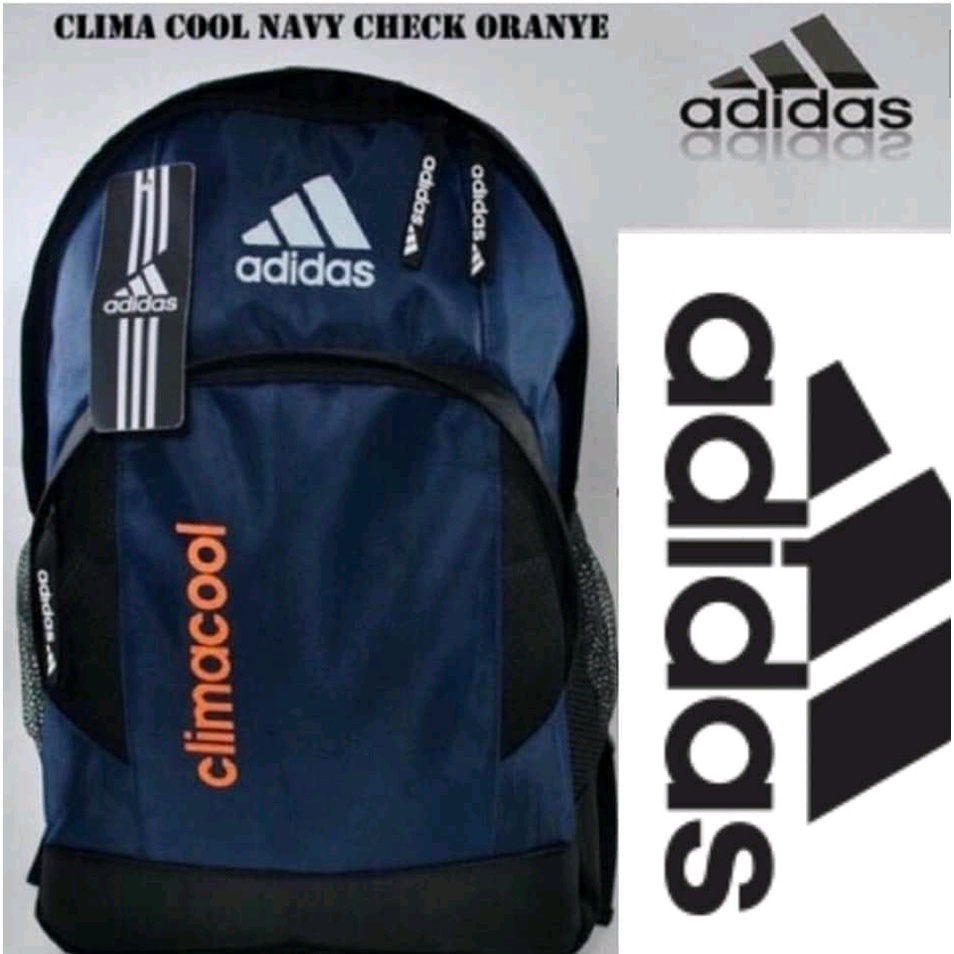 Tas Ransel Backpack Sekolah SMP SMA Kerja Cowok / Laki Laki / Cewek / Perempuan ADIDAS CLIMACOOL Mur