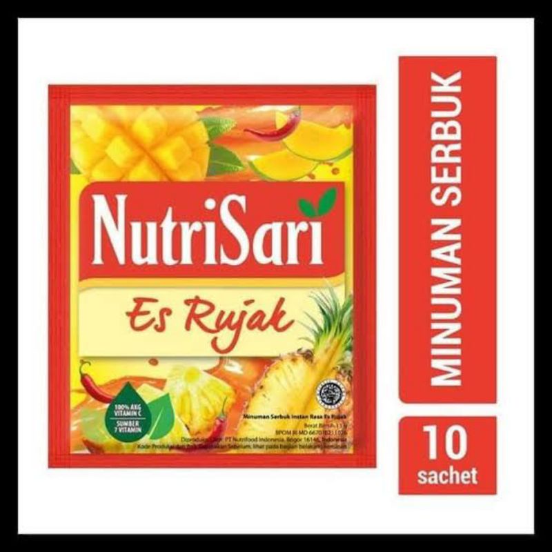 

Nutrisari es rujak minuman serbuk 10 sachet