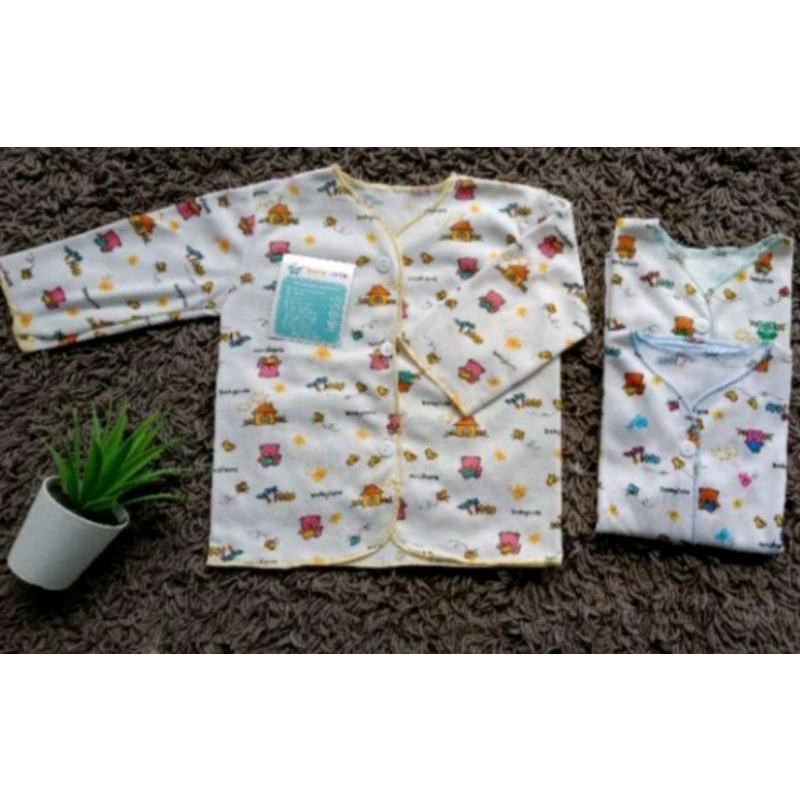Baju Bayi Motif Lengan Panjang 6pcs da 3pcs SNI-6pcs NB