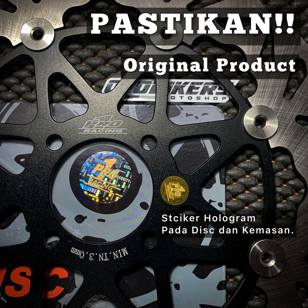 PIRINGAN CAKRAM PRO1 ORIGINAL 300 mm YAMAHA JUPITER Z Z1 MX 135 VEGA R NEW ZR RX KING FIZR FLOATING DISC bukan moto1 psm ktc pro 1 300mm-1