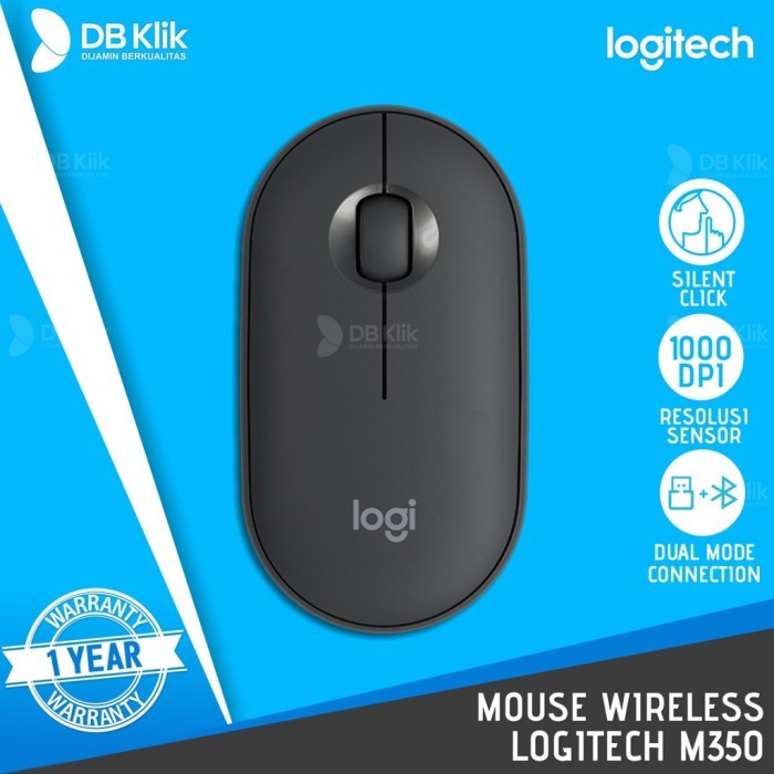 Mouse Wireless Logitech Pebble M350