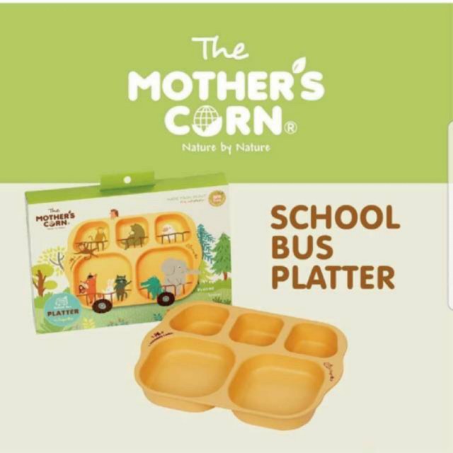 MOTHER’S CORN / Mothers Corn / Motherscorn School Bus Platter (Piring Makan Anak Bayi)