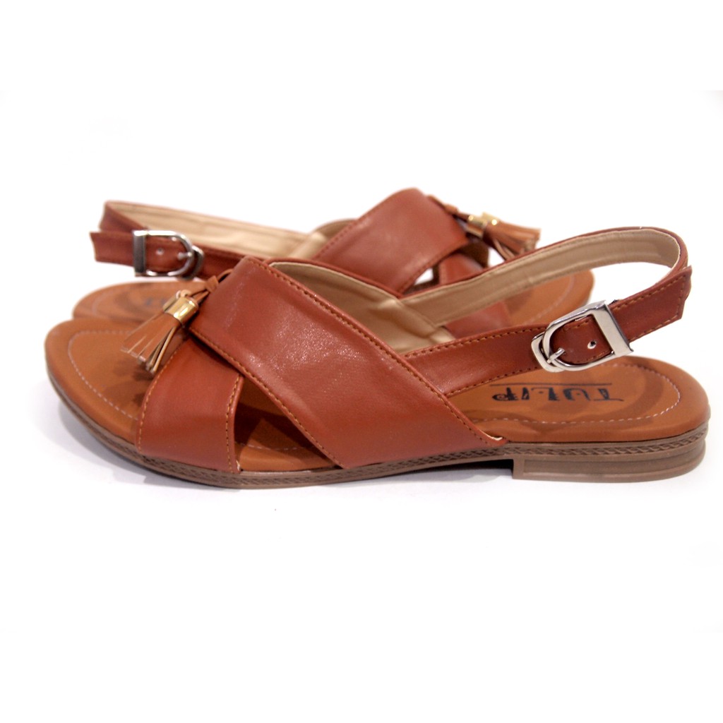 Sandal indie Cros Tan fashion sandals slipon indie new (1C4) fse060