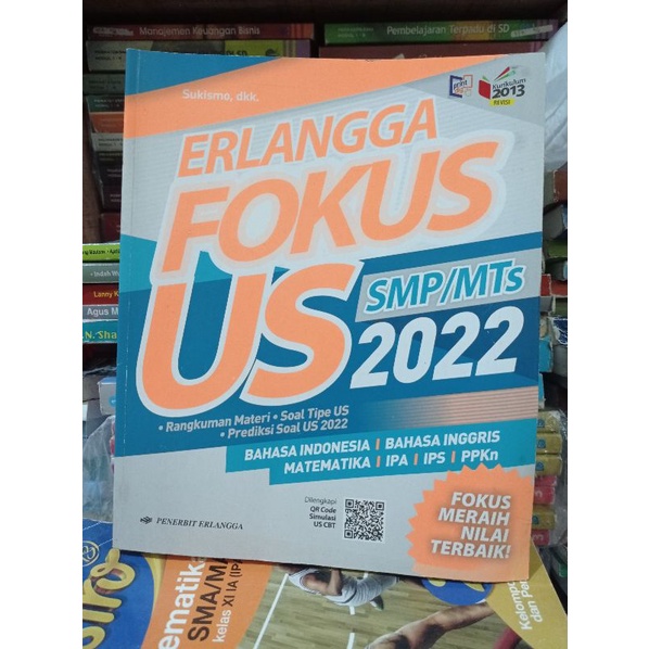buku bekas FOKUS US SMP/MTS 2022  ERLANGGA