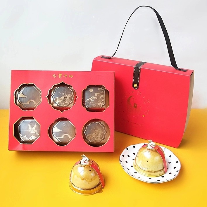 Kotak Kue Bulan Mooncake Festival Box Set 6 Packing Mooncake Box Murah