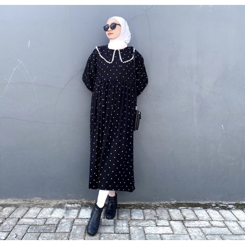 MOA - ROSIE - SANSO MIDI DRESS RAYON MOTIF / HOMEYDRESS RAYON