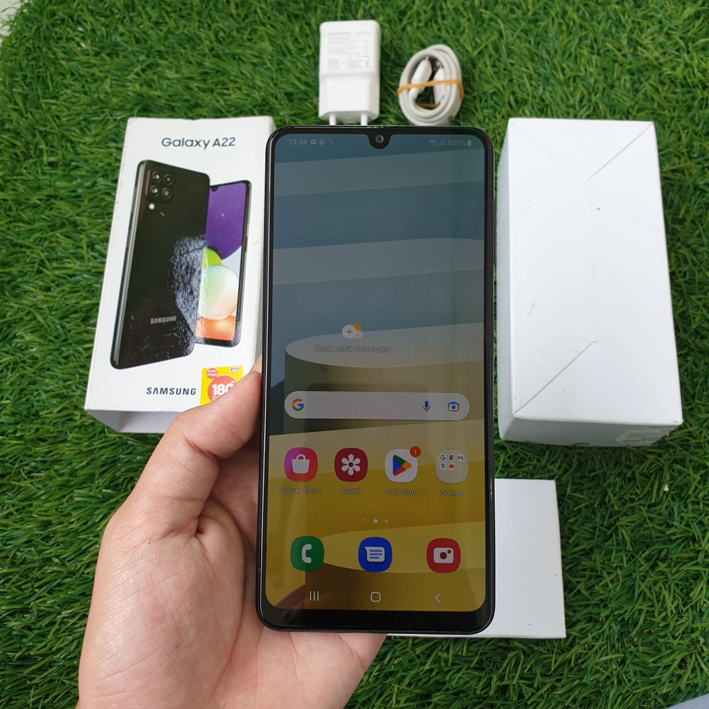 SAMSUNG A22 4G SECOND 6/128GB HP SECOND HP SEKEN HP BEKAS HP MURAH