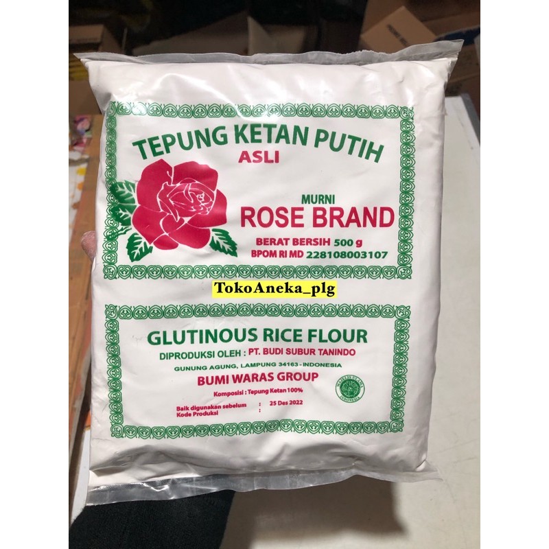 

Tepung Ketan Putih Rose Brand 500g