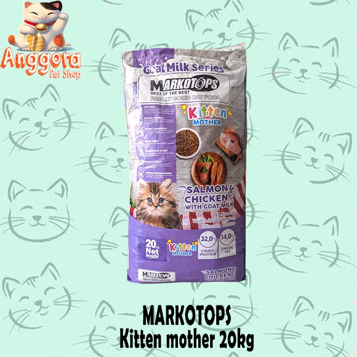 Makanan kucing kering Markotops 20kg adult Dry food (Ekspedisi)