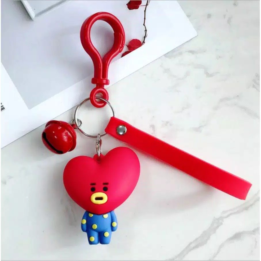 Gantungan kunci bts/ gantungan kunci terlaris tata koya mang rj shooky cooky chimmy van