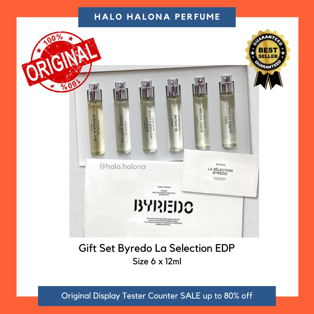 Gift Set Byredo La Selection Parfum Set Box Segel Parfum Original Authentic Tester Display