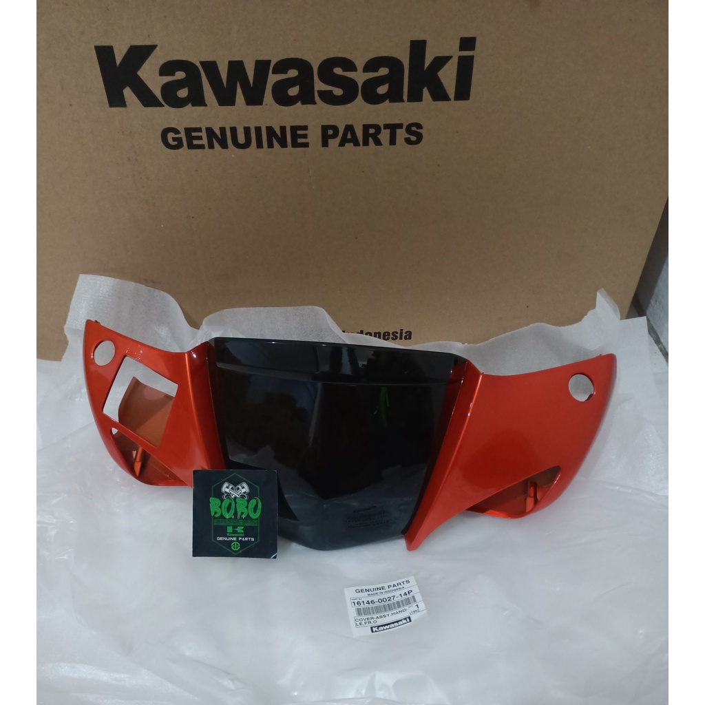 cover batok stang depan zx130 an130 orange original