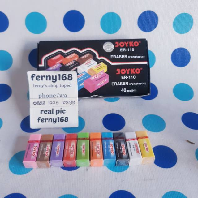 

Penghapur joyko ER-110/ eraser joyko/ penghapus warna