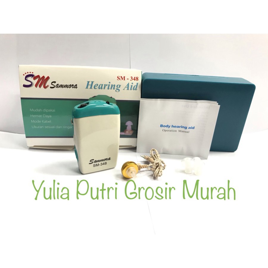 Hearing Aid Sammora / Alat Bantu Dengar Pakai Kabel / Jernih Abd SM 348