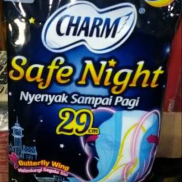 PEMBALUT CHARM NIGHT SAC  @ 2 PCS. SATU DUS 240 BKS.SAMEDAY/INSTANT