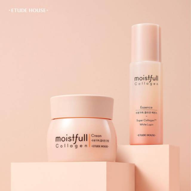 Etude House Paket Bundling Moistfull Collagen Cream Essence Whitening Moisturizer Krim Wajah Indonesia