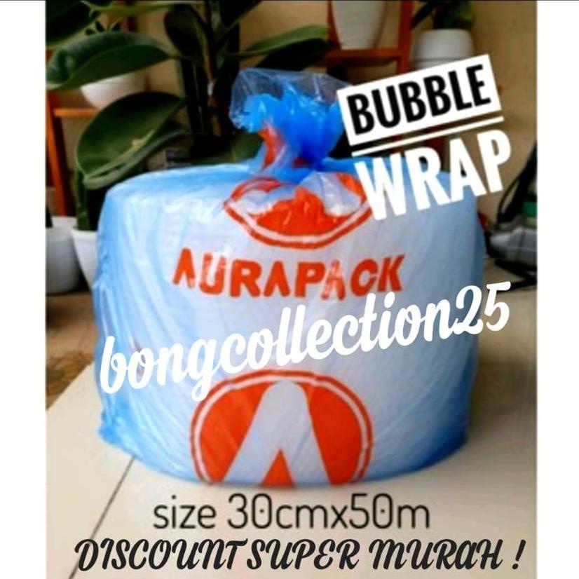 

[(BAYAR DITEMPAT) BUBBLE WRAP 50METER X 30 CM / AURAPACK / BUBBLE WARP / BUBBLE WRAP ROLL