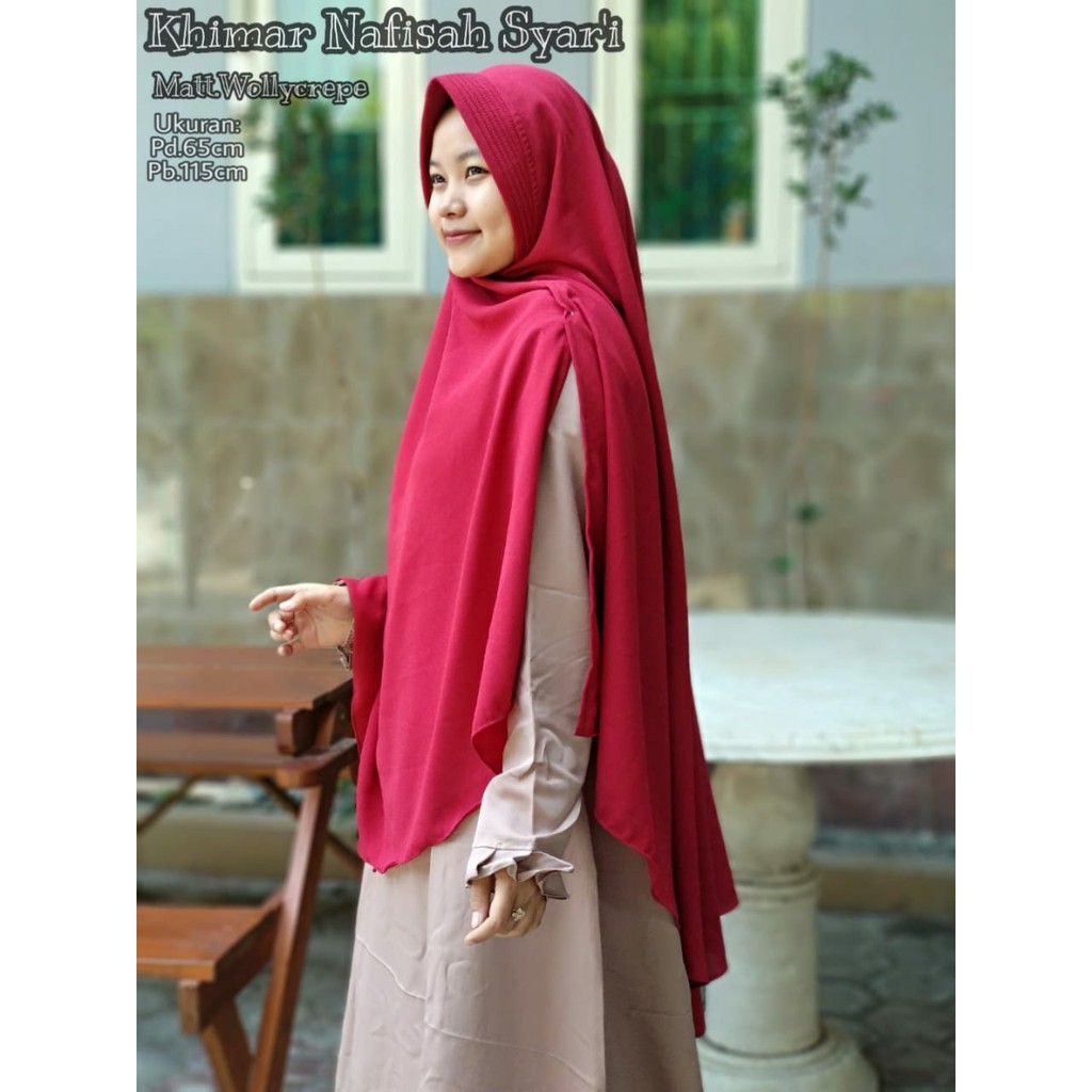 Khimar Pet Syar'i Wollycrepe / Syar'i Wollycrepe lembut