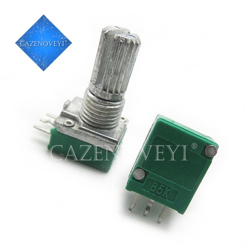 5pcs/lot RK097N 5K 10K 20K 50K 100K 500K B5K with a switch audio 3pin shaft 15mm amplifier sealing potentiometer In Stock