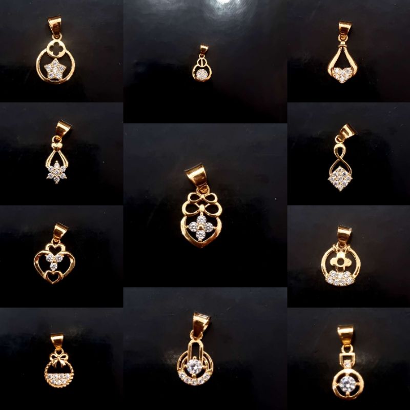 Liontin Emas Motif Mata Kadar 375