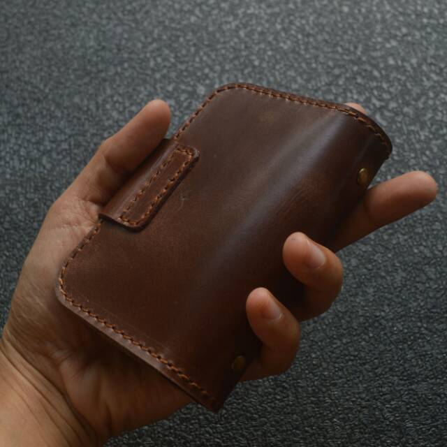 DOMPET KARTU KULIT ASLI MIKA MUAT BANYAK (CUSTOM NAMA/QUOTE)